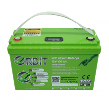 ORBİT 12 V 100 Ah LiFePO4 Akü-ABS Kasa